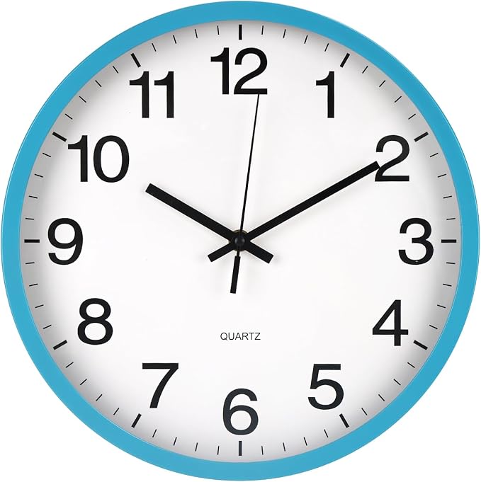 Wall Clock Non-Ticking Silent Quartz Movement Decor Clock Modern Simple Style by BAKBRAND