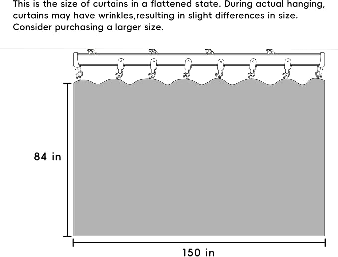 hoeflife Room Divider Curtains Blackout Floor to Ceiling Curtain - Image 7
