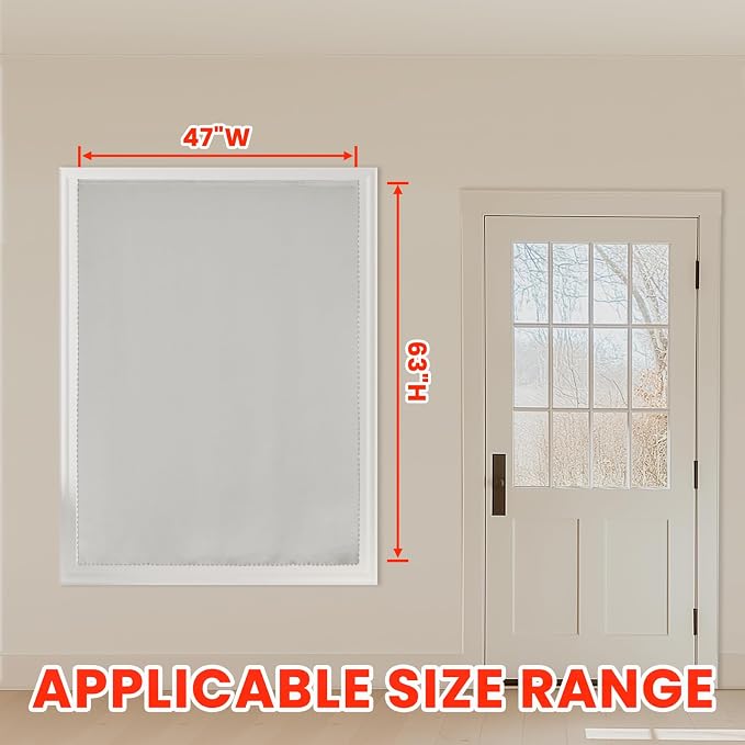 AJAZZ self Adhesive Portable 100% Blackout Curtains Simple and Easy to - Image 5