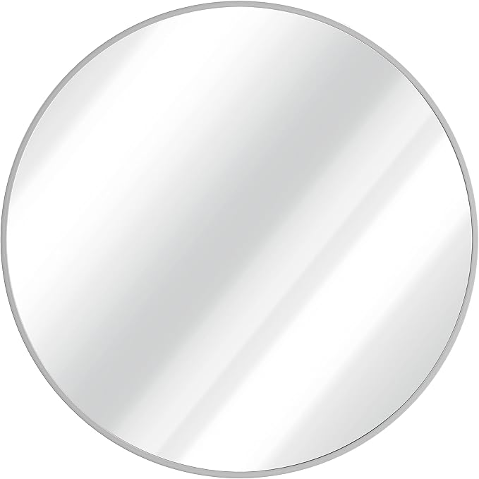 HBCY Creations Small Round Mirror, Living Room and More, Modern Minimalist - Image 4