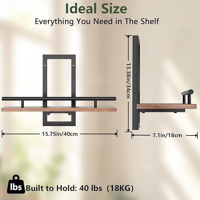 Sbosbo Floating Shelves for Wall, Plant Shelf Indoor, Wall Planters for Indoor - Image 3