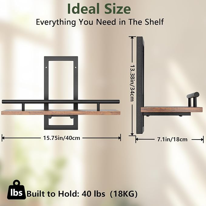 Sbosbo Floating Shelves for Wall, Plant Shelf Indoor, Wall Planters for Indoor - Image 3