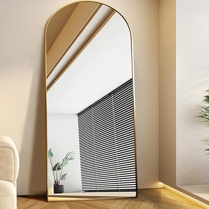 Floor Mirror, Oversized Full Length Arched Mirror, Large Standing or Wall - Image 7
