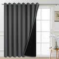 Yakamok Total Blackout Extra Wide Patio Sliding Door Curtains, Grommet Thermal by Yakamok