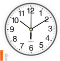 Silent Wall Clock Non Ticking, 6 Inch Wall Clocks Battery Operated, Small by EternaHora