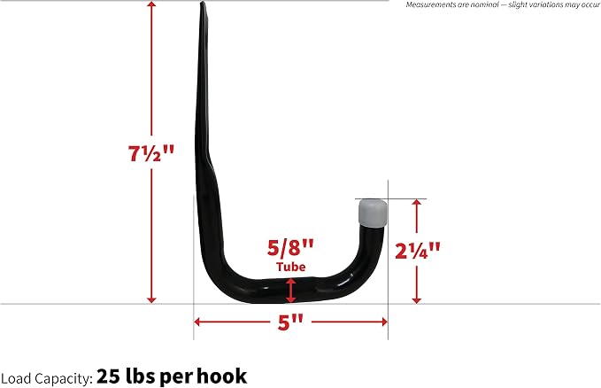 Shepherd Hardware 8089E Heavy Duty Steel 5-Inch Garage Storage Utility Hooks - Image 12