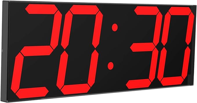 CHKOSDA LED Large Digital Wall Clock, Oversize Wall Clock by CHKOSDA