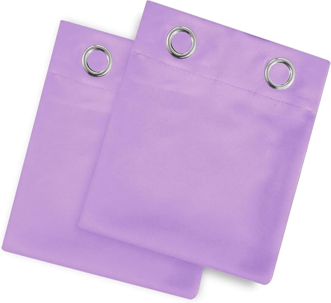 LEMOMO Blackout Curtains 66 x 72 Inch Long Lavender Curtains Set of 2 Panels - Image 9