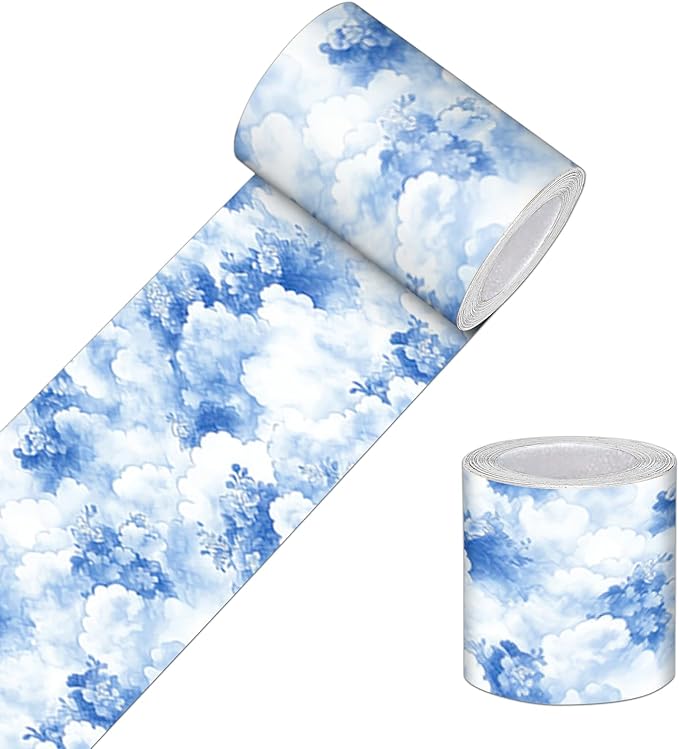 HOMETITUTE Wallpaper Border 4x196 Inch Peel and Stick Wall Border Wallpaper by HOMETITUTE