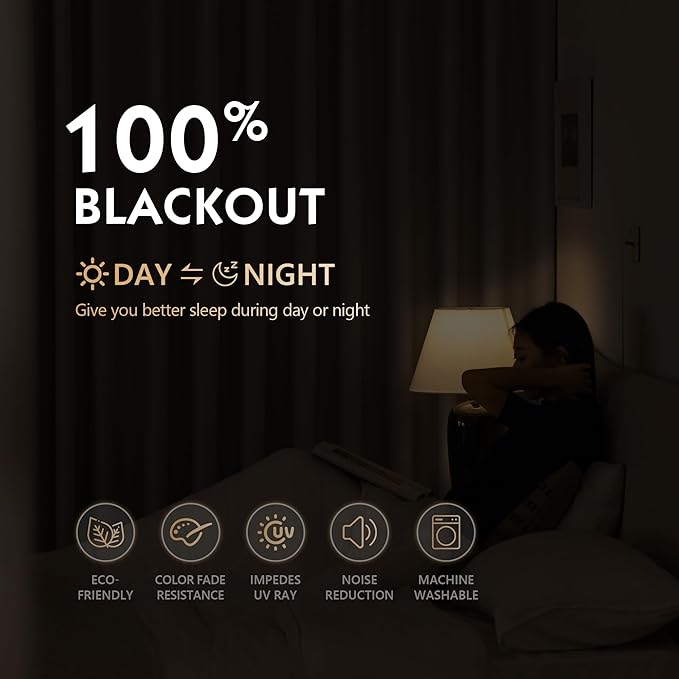FMFUNCTEX 100% Blackout Curtains - Image 4