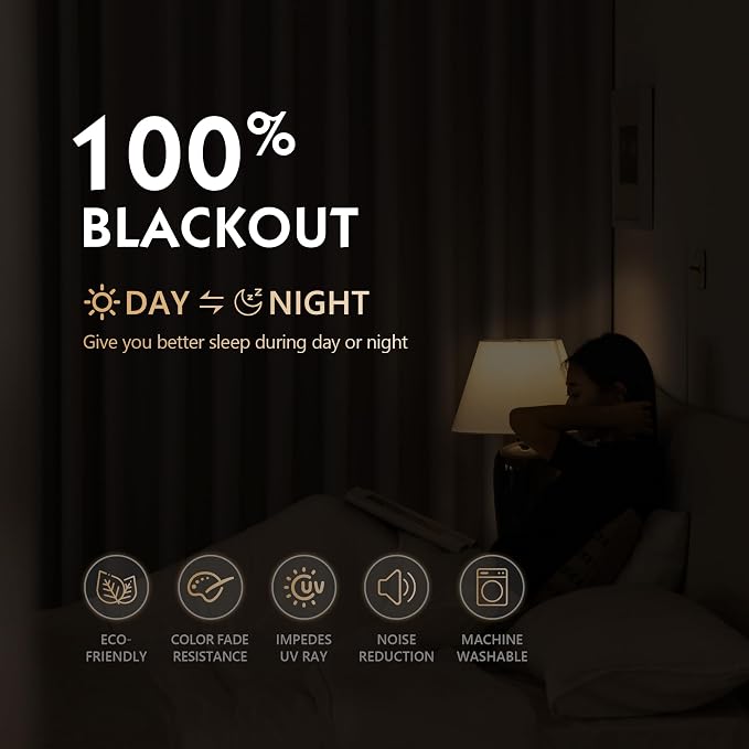 FMFUNCTEX 100% Blackout Curtains - Image 4
