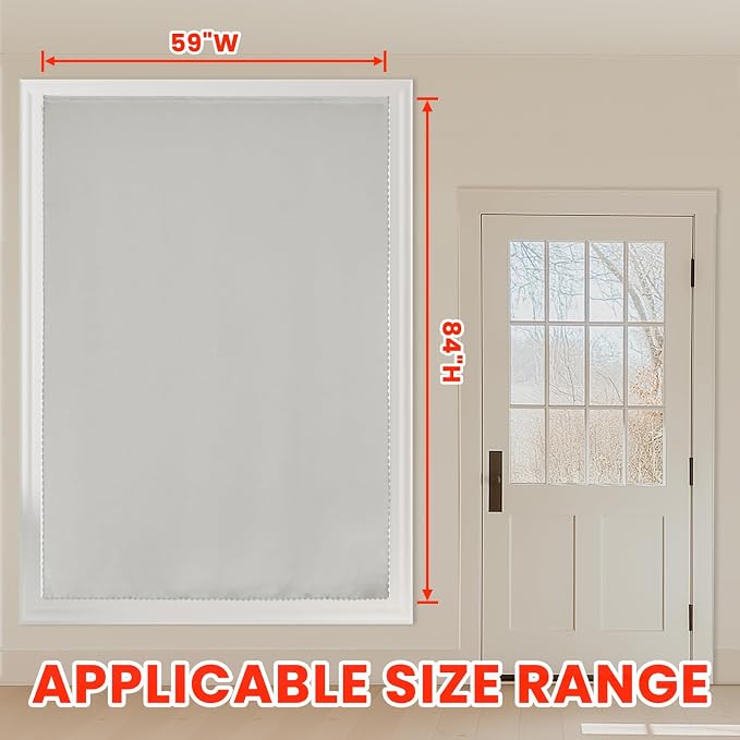 AJAZZ self Adhesive Portable 100% Blackout Curtains Simple and Easy to - Image 5