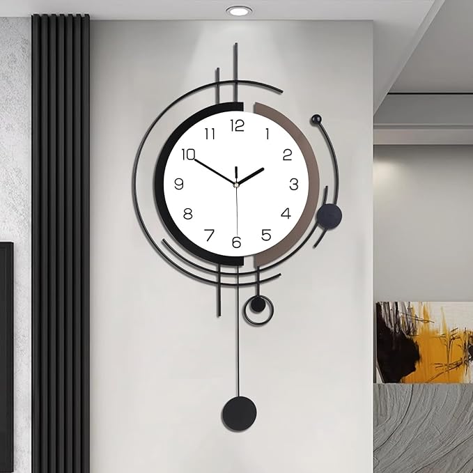 Dankeit Wall Clock with Pendulum, Silent Quality Quartz Battery Operated by DankeitProduct