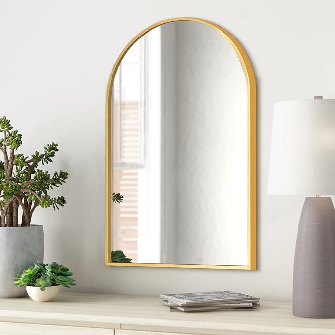 Arched Wall Mirror, Living Room, Hang Vertical or Horizontal by ZMYCZ