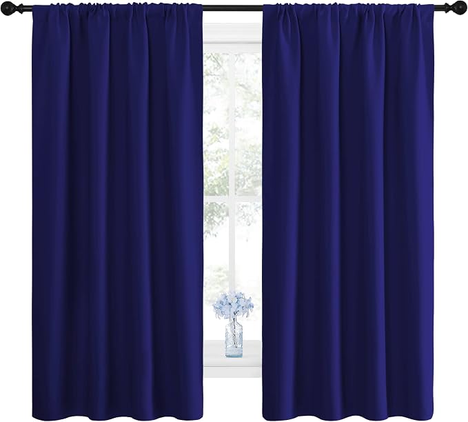 NICETOWN Curtains for Bedroom, All Season Thermal Insulated Solid Rod Pocket - Image 2