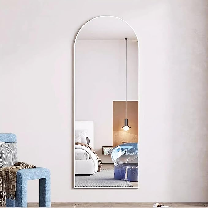 Rowjut Floor Mirror Arched Mirror Full Length 56"X20"Full Length Mirror can be - Image 7