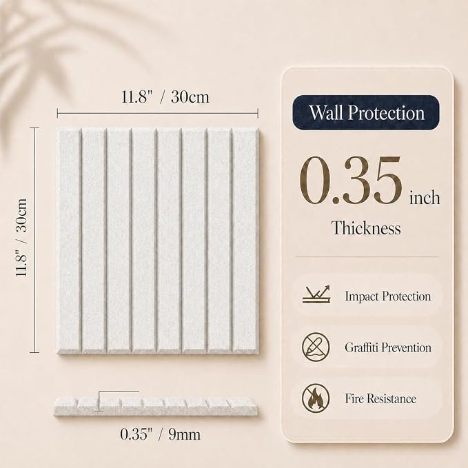 Large Cork Boards for Walls – 48" x 36" Self Adhesive Felt Wall Tiles - Image 2