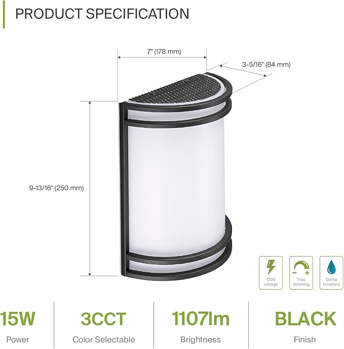 ASD LED Indoor Wall Mount Light Fixture - Image 2