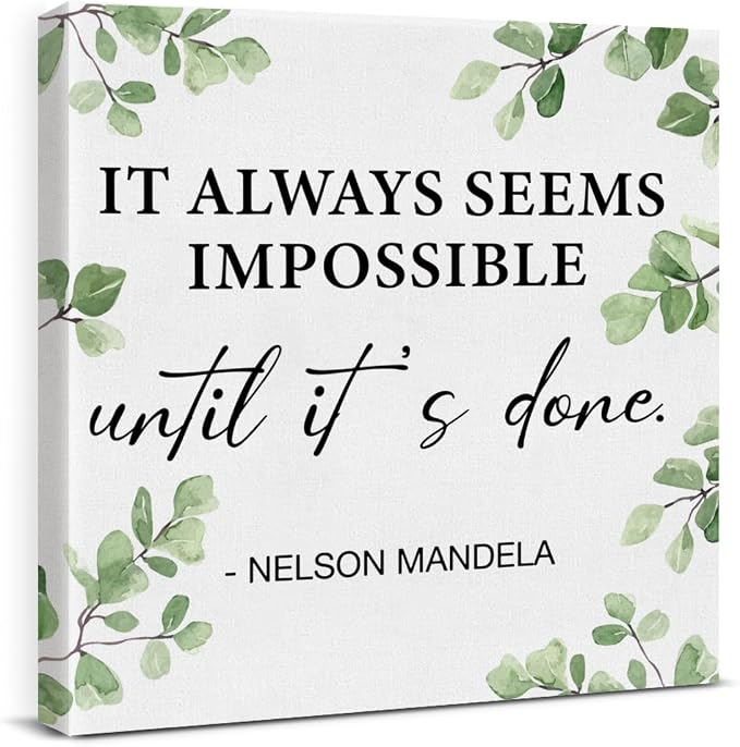Inspirational Wall Art Motivational Painting Wall Decor by VAHATAN