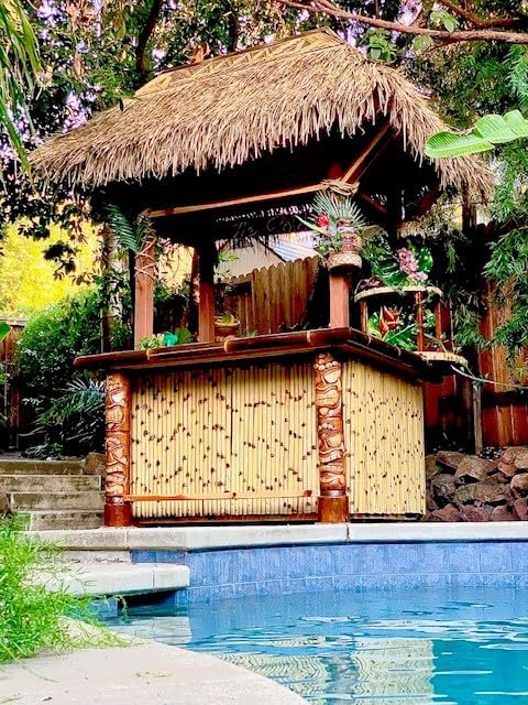 Forever Bamboo Mexican Palm Thatch Roof Runner Roll - Image 9