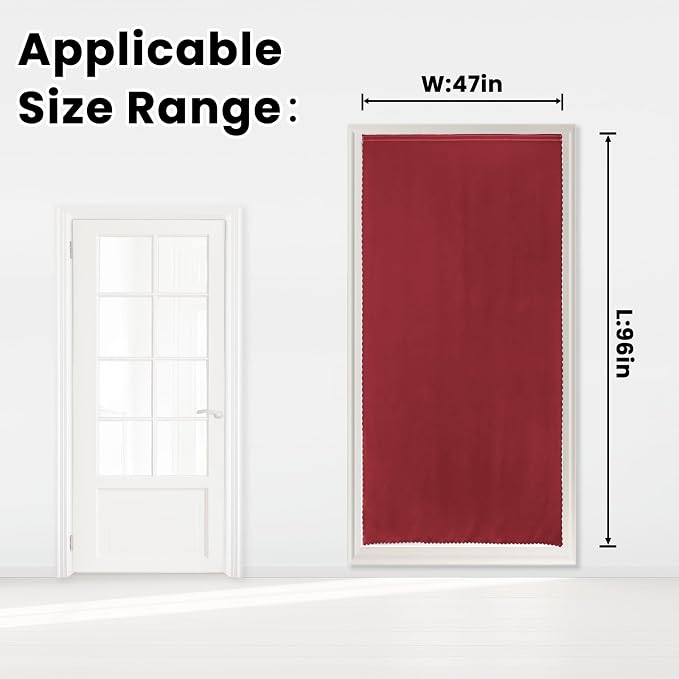 Self Adhesive Curtains, Stick Curtain Blackout Shades Window Cover Curtains - Image 7