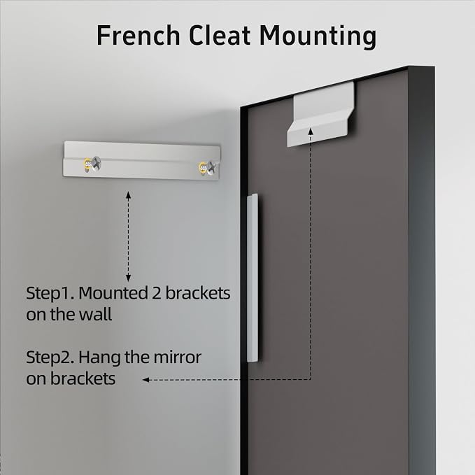 36”x 30” Black Bathroom Mirrors - Image 8