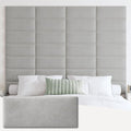 IFNOW Wall Mounted Upholstered Headboard King, 3D Peel and Stick Soundproof by IFNOW