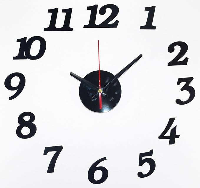 OceeK DIY Wall Clock, Modern Silent Non-Ticking, Battery Operated, 3D Quality - Image 2