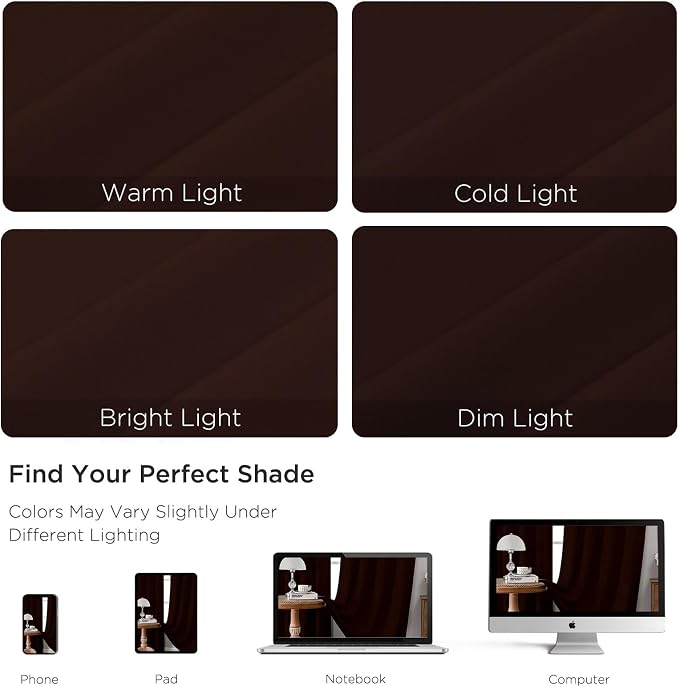 CUCRAF Blackout Curtains 84 inch Length 2 Panels Set, Rod Pocket Room Darkening - Image 4