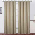 LEMOMO Blackout Curtains 52 x 120 Inch Long Beige Curtains Set of 2 Panels Room by Lemomo