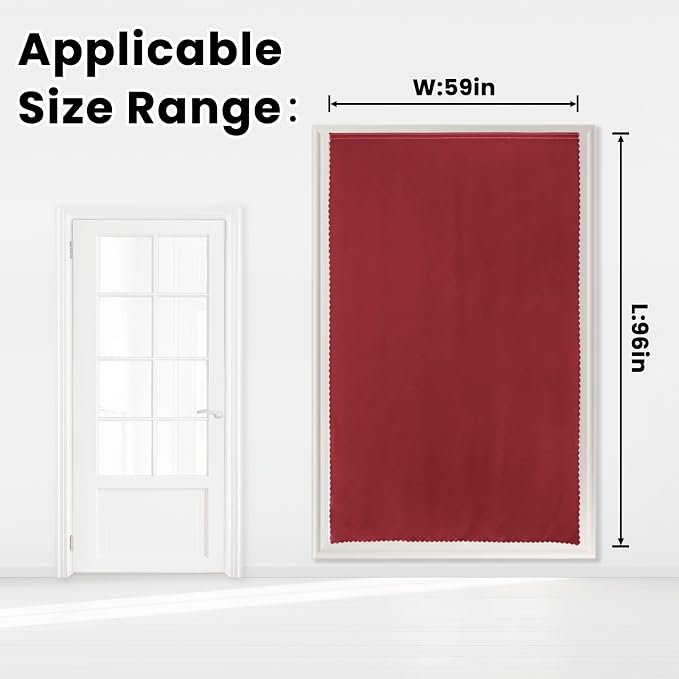 Self Adhesive Curtains, Stick Curtain Blackout Shades Window Cover Curtains - Image 7