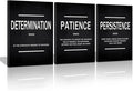 KAWAHONE Inspirational Quotes Wall Art, Motivational Determination Patience by KAWAHONE