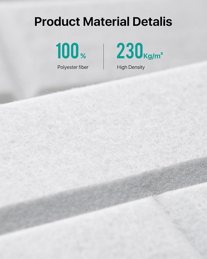 Soundsbay Acoustic Panels Self Adhesive, 12 Pack High Density Sound Proof Foam - Image 3