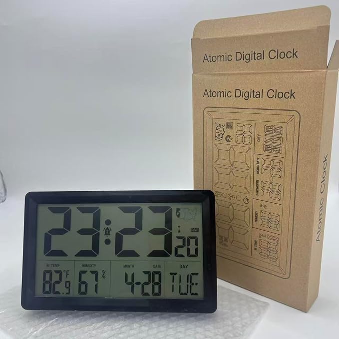 QPEUIM Digital Wall Clock Battery Operated Large Display - Image 2