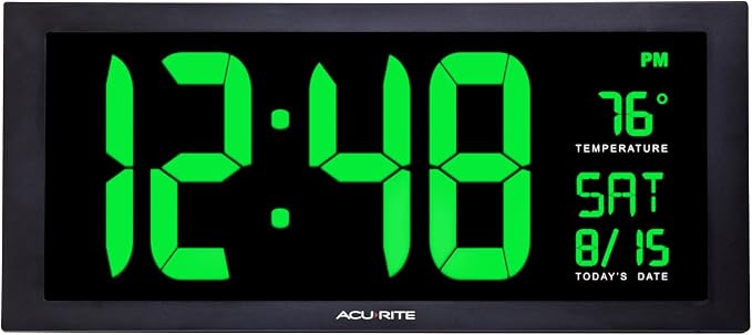 AcuRite 76101M Oversized LED Clock by AcuRite