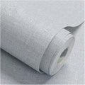 Fabric Peel and Stick Wallpaper Gray Faux Grasscloth Wallpaper Self-Adhesive by HellKitWallpaper