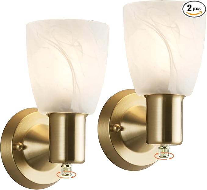 EJIAXIN Wall Sconces Set of 2, Modern Wall Light Fixtures by WelcometoEJIAXIN