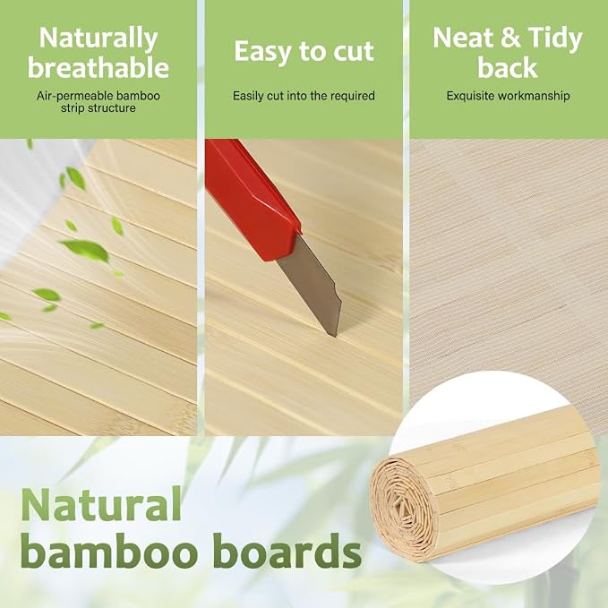 LUCKUP Bamboo Wall Panel for Interior Wall Decor, Kitchen & Office - Image 4
