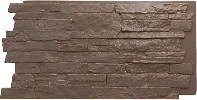 EverStone Acadia Ledge Faux Stone Panel, Autumn Bronze Color by EkenaMillwork