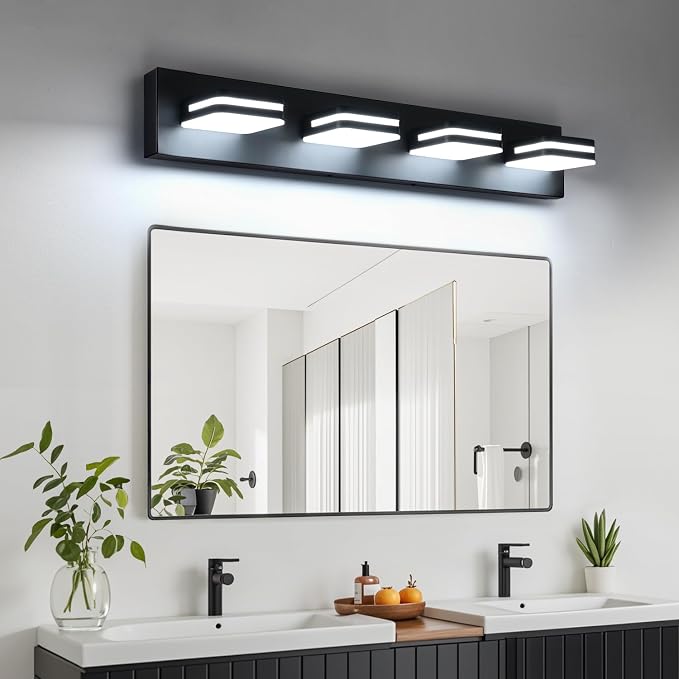 360° Rotate LED Dimmable Bathroom Vanity Light Fixtures, 1600LM Acrylic Matte - Image 3
