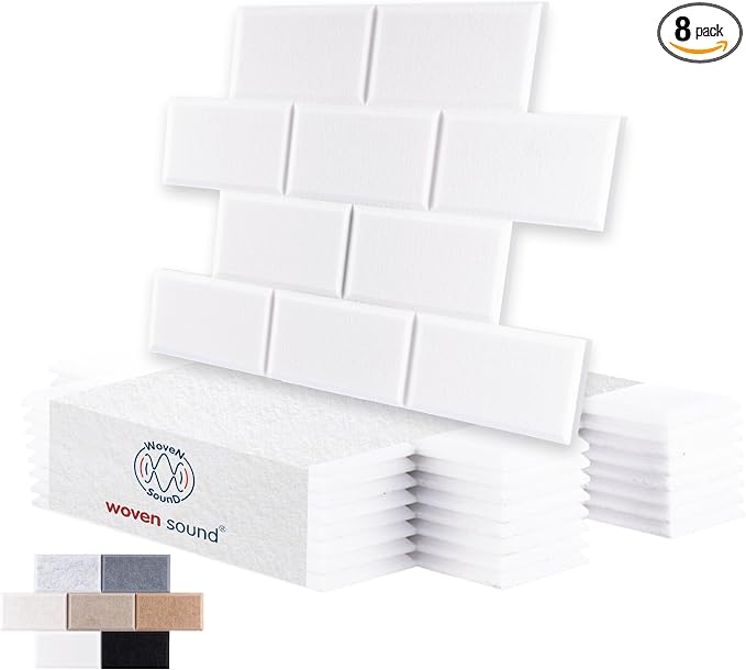 WoveN SounD Brick Acoustic Wall Panels Seamless Visual, High Density, Sound by WovenSound