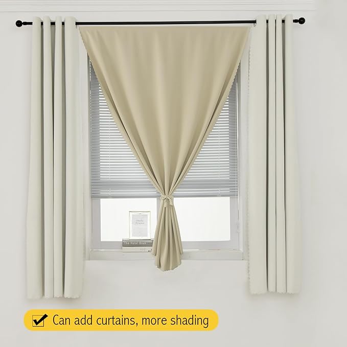 Portable Light Blocking Curtains Self-Stick Design, Removable Adhesive Window - Image 8