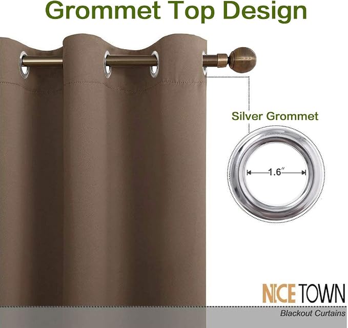 NICETOWN Wall Dividers for Rooms, Large Room Divider Curtain Screen Partition - Image 2