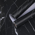 practicalWs 11.8"×78.7" Black Marble Contact Paper Matte Peel and Stick Kitchen by practicalWs