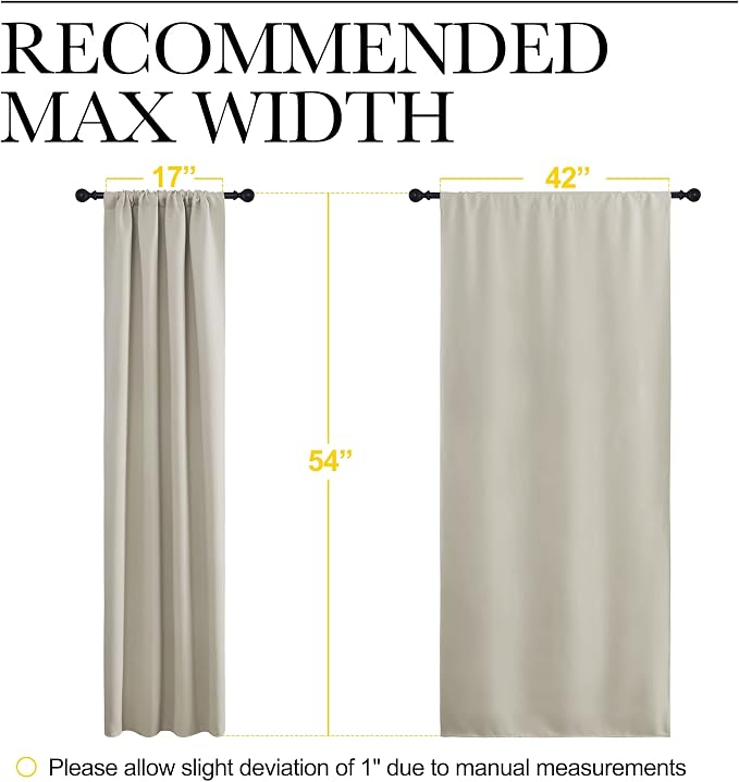 NICETOWN Blackout Curtains for Living Curtains, Room Darkening Window Curtain - Image 7