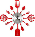 16 Inch Cutlery Kitchen Wall Clocks by CIGERA