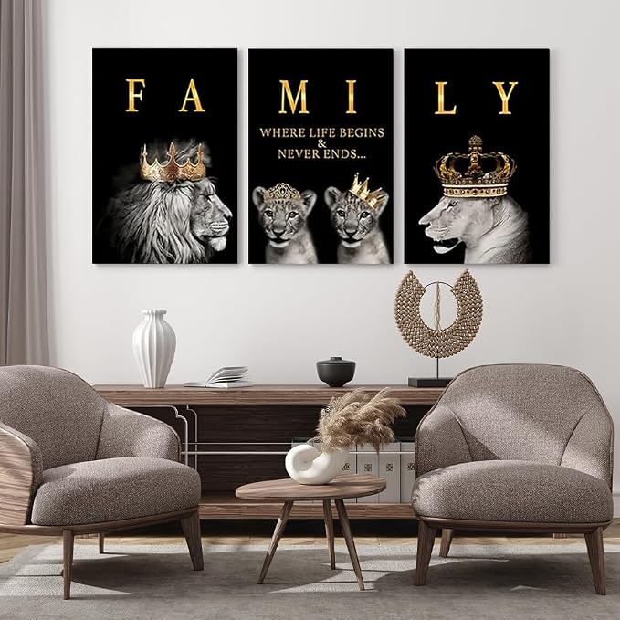 GUBIYU Family Where Life Begins Love Never Ends Word Sign Wall Decor, Letters - Image 3