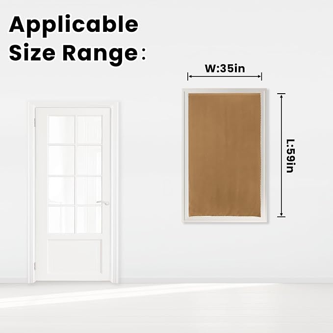 Self Adhesive Curtains, Stick Curtain Blackout Shades Window Cover Curtains - Image 7