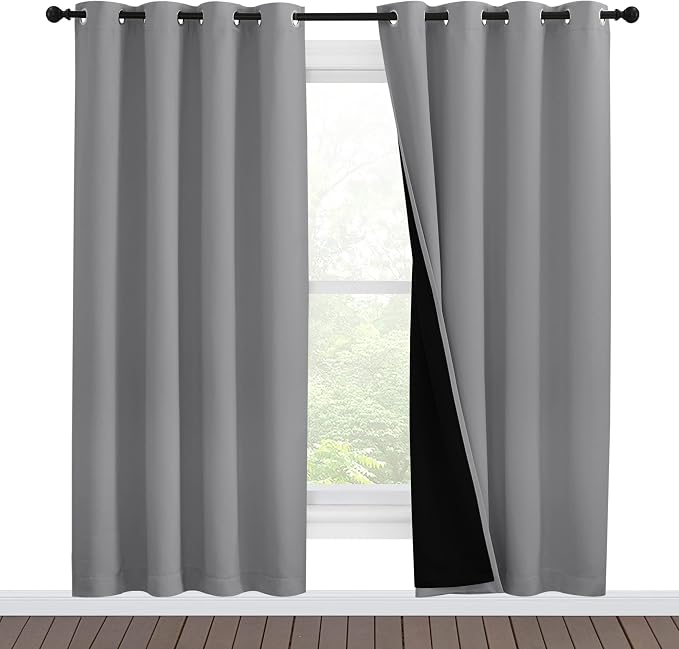 NICETOWN Full Shade Curtain Panels, Pair of Energy Smart & Noise Blocking Out by NICETOWN