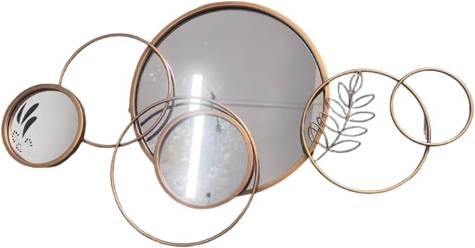 Wall Mirror Decorative, Print Mirror Wall Decor Large Round Decorative Mirror by UAEOOWAllDECOR